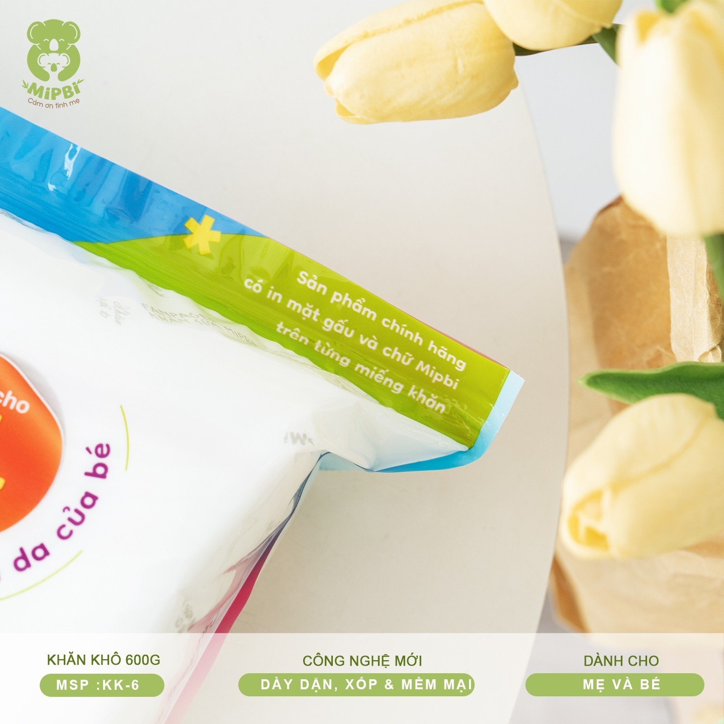 KHĂN KHÔ MIPBI 600G