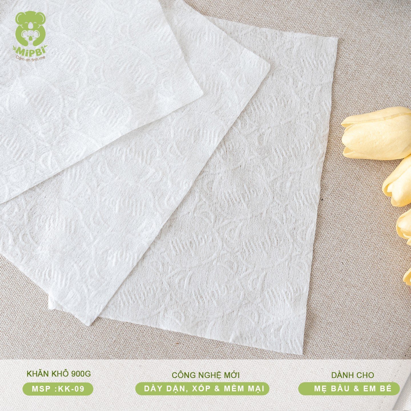 KHĂN KHÔ MIPBI 900G