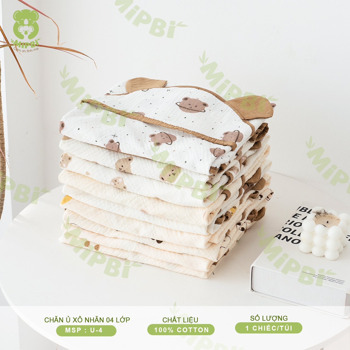 Chăn Ủ Xô Nhăn 04 Lớp