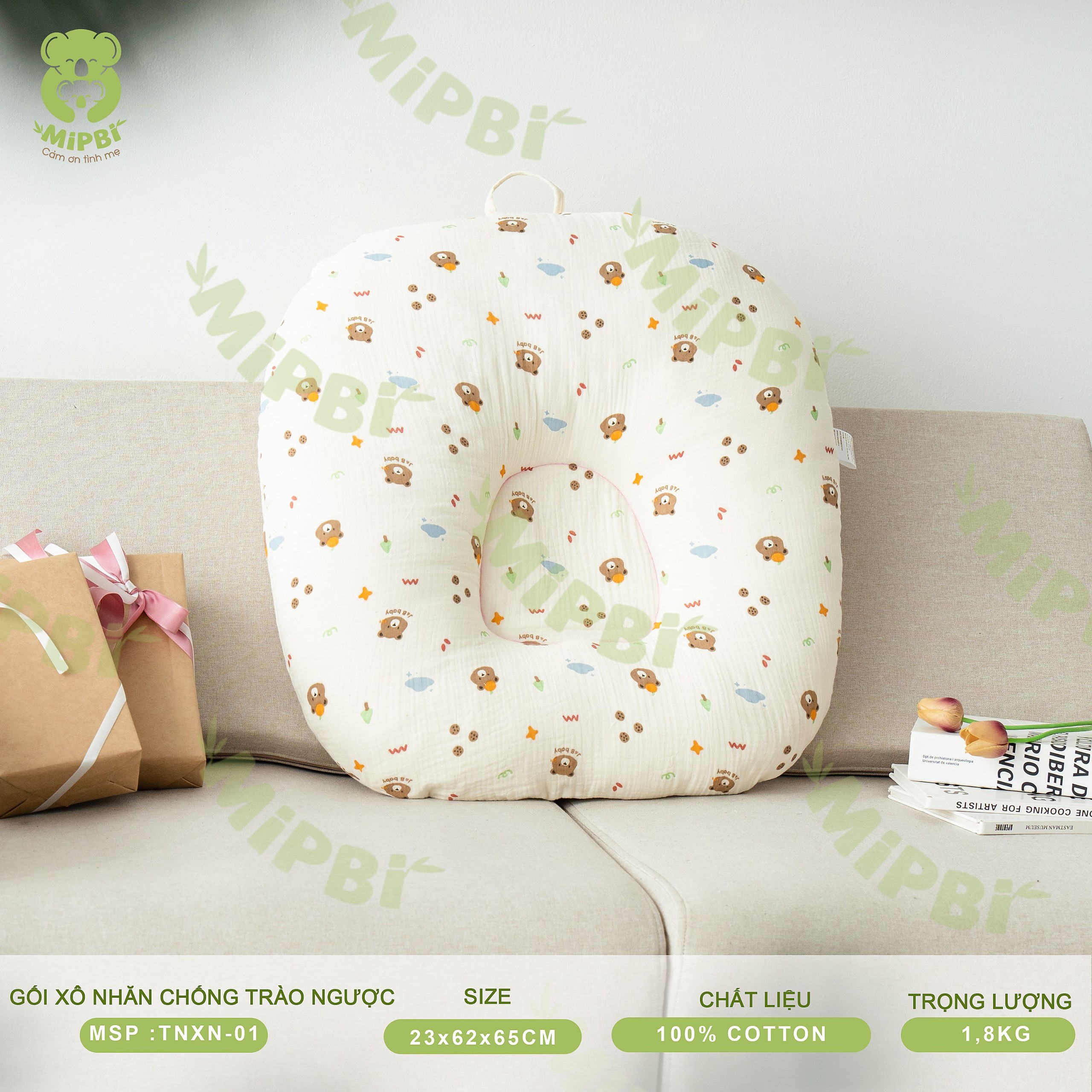 Gối Xô Nhăn Chống Trào Ngược - Version 1
