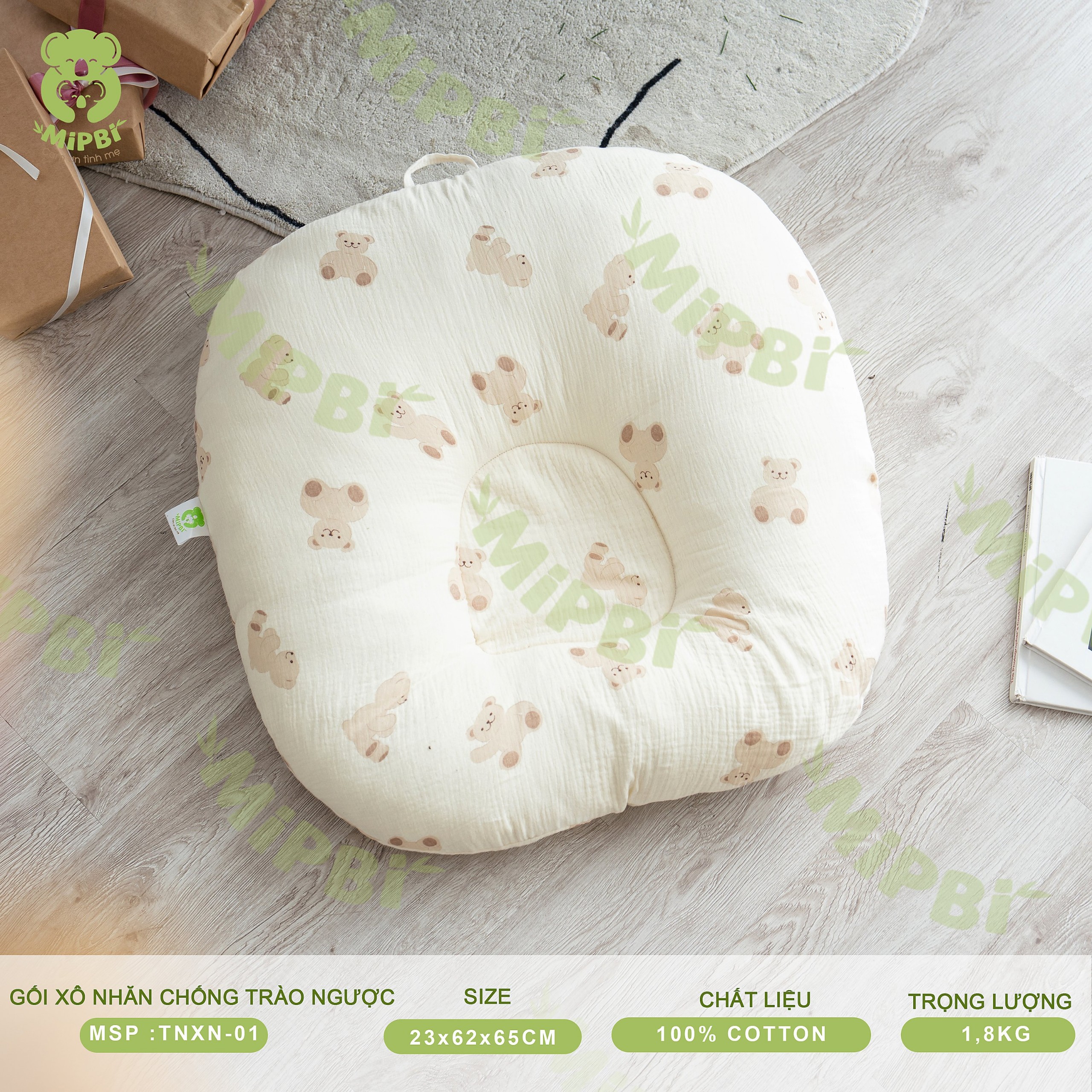 Gối Xô Nhăn Chống Trào Ngược - Version 1