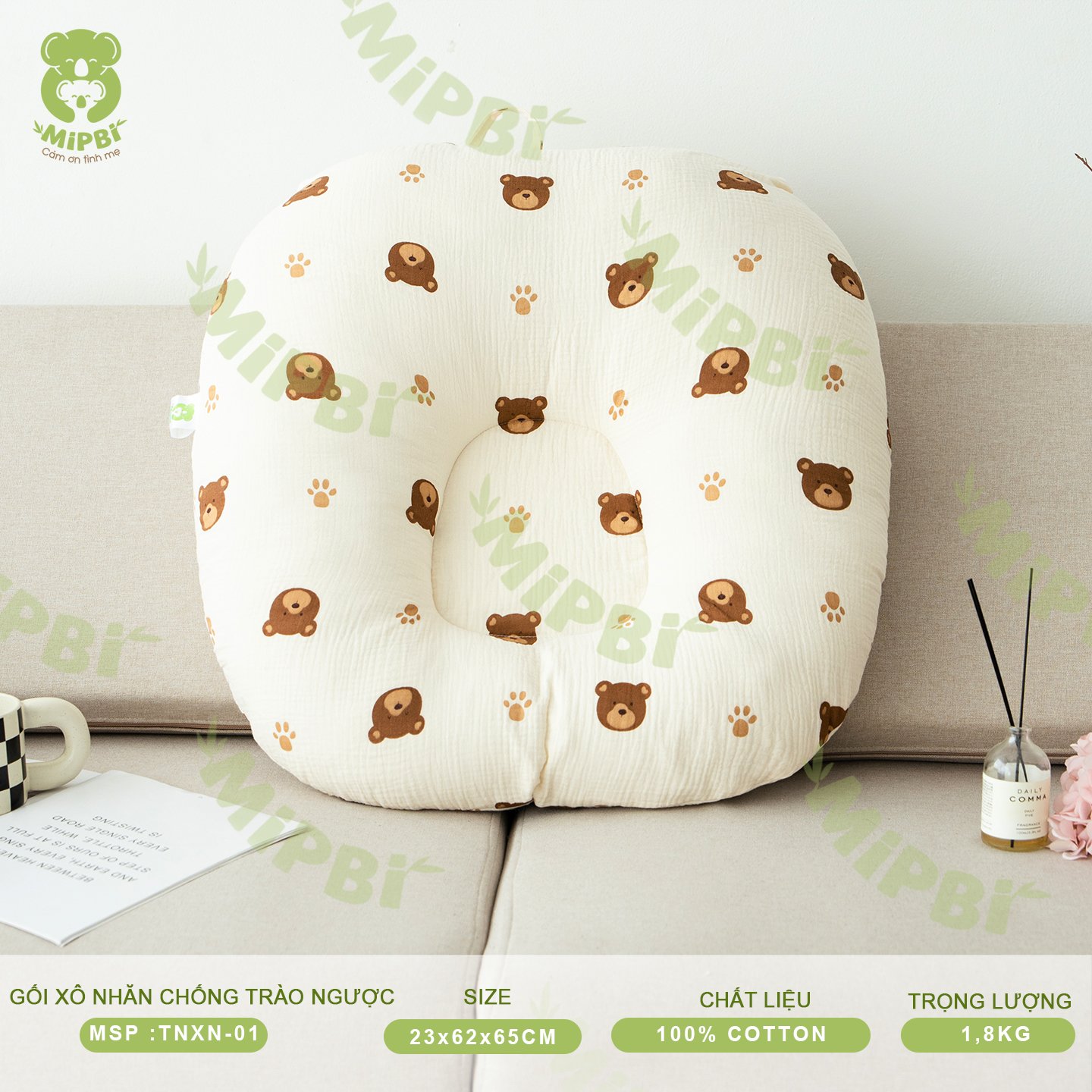 Gối Xô Nhăn Chống Trào Ngược - Version 1