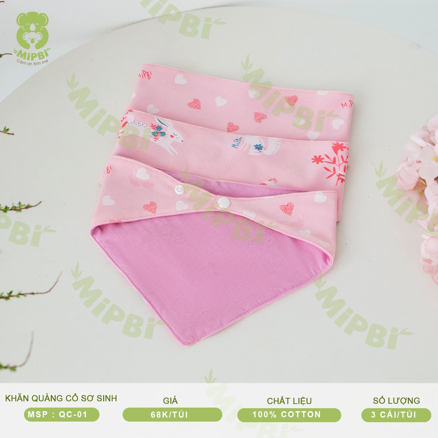 KHĂN QUÀNG CỔ SƠ SINH