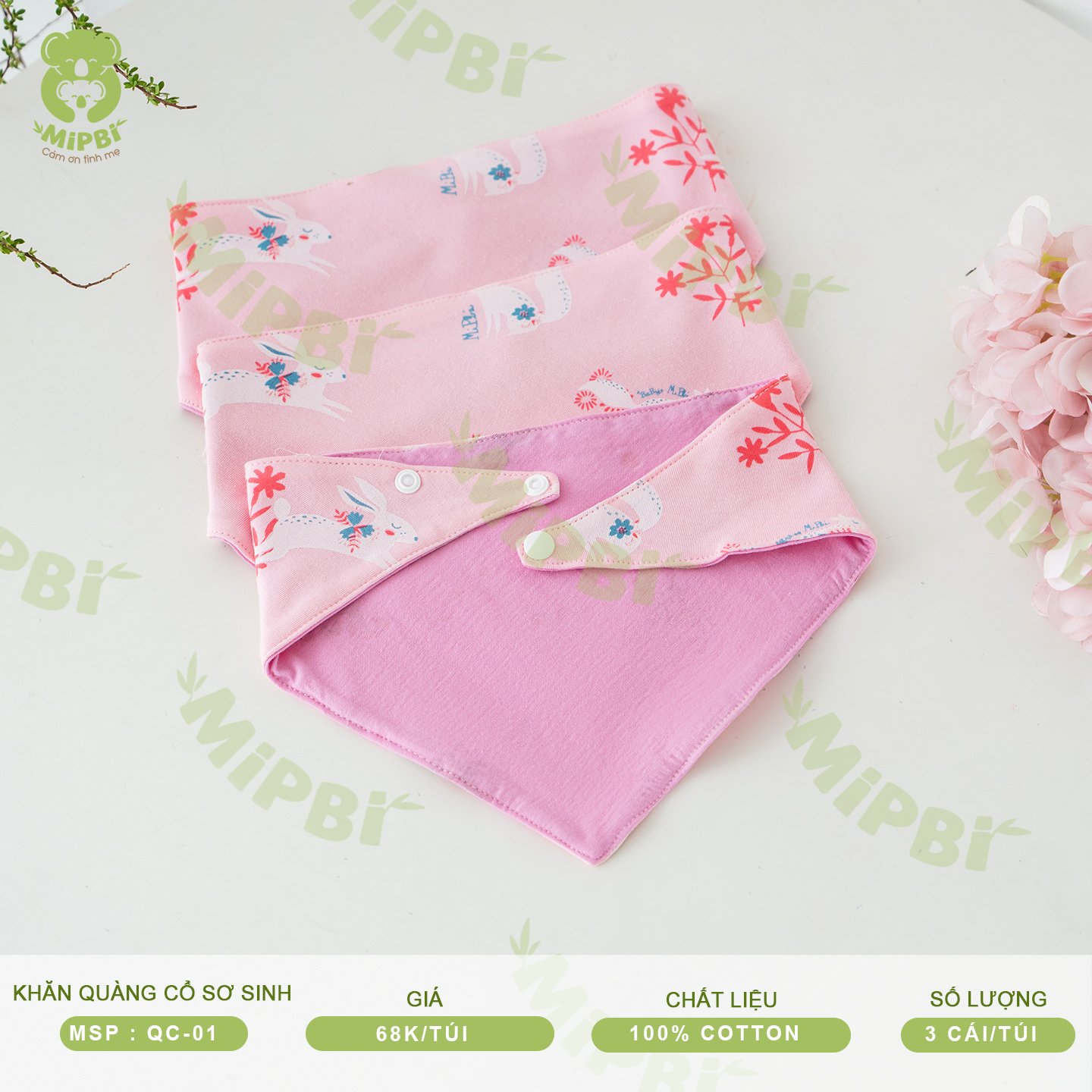 KHĂN QUÀNG CỔ SƠ SINH