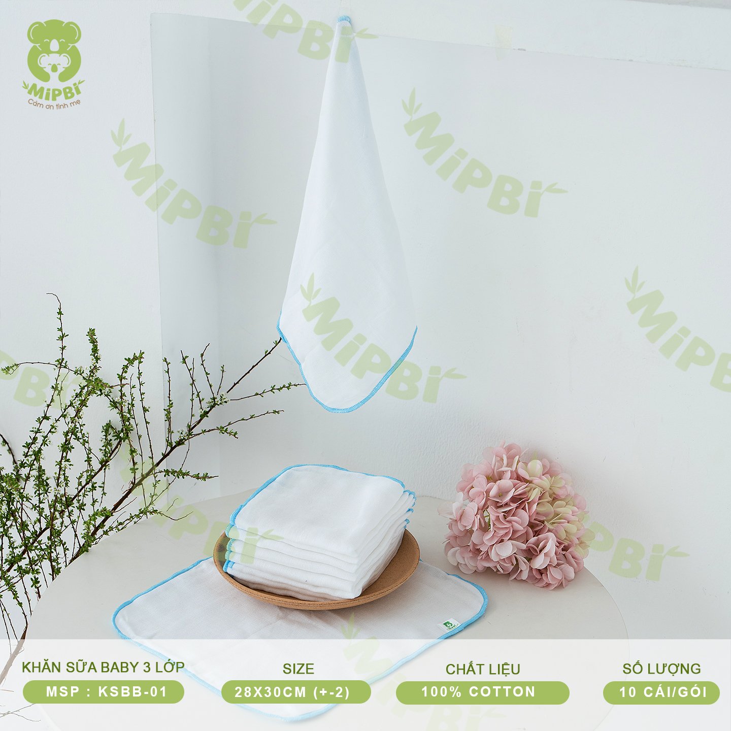 Khăn Sữa BABY 3 Lớp