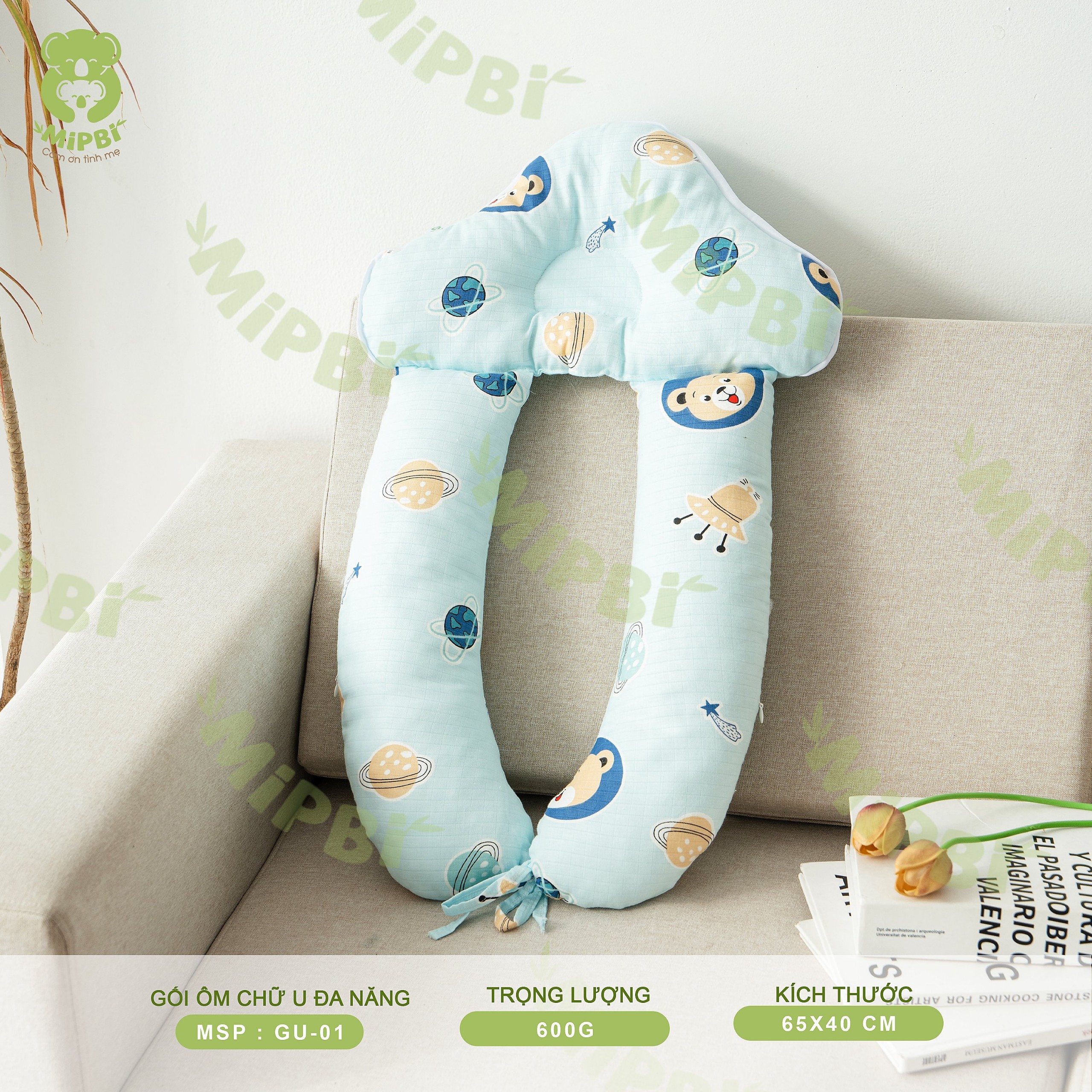 Gối ôm Chữ U Đa Năng