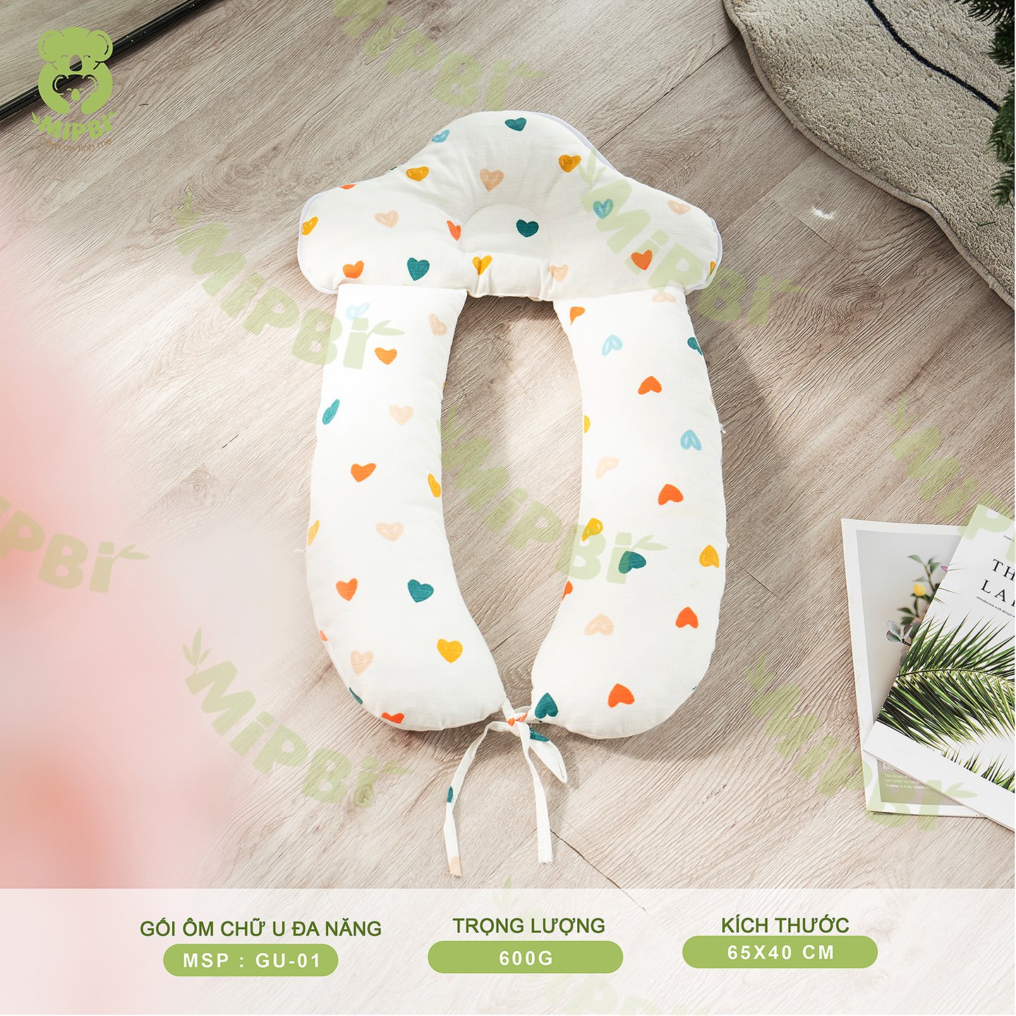 Gối ôm Chữ U Đa Năng