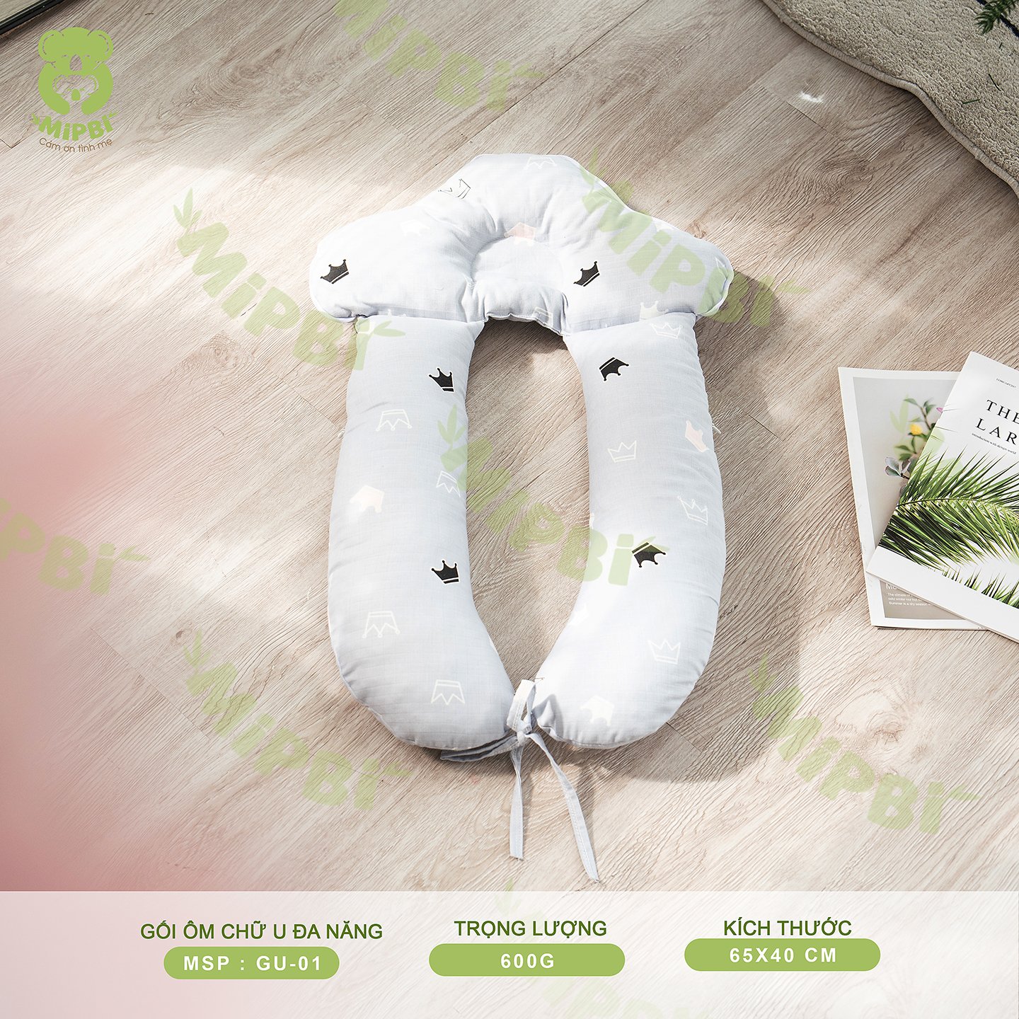 Gối ôm Chữ U Đa Năng