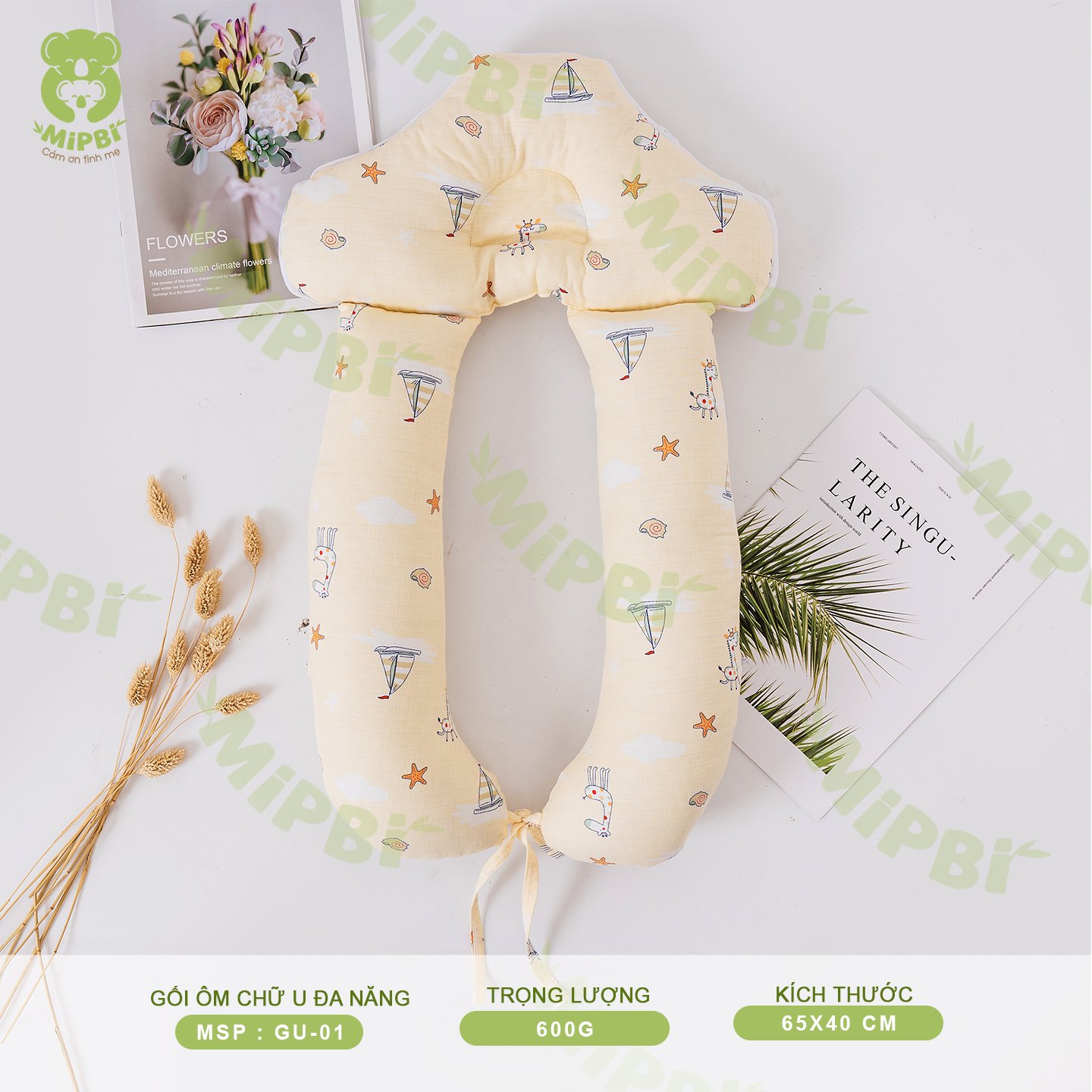 Gối ôm Chữ U Đa Năng