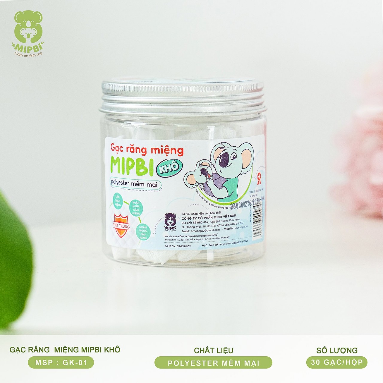 Gạc Răng Miệng MIPBI Khô