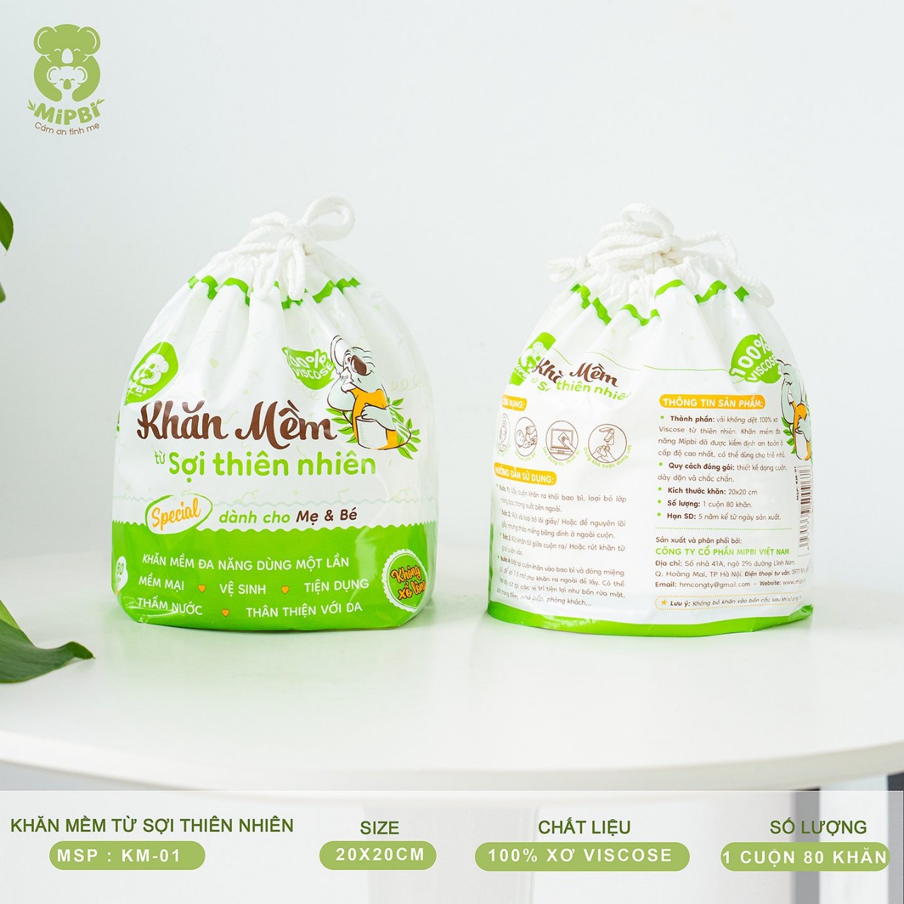 Khăn Mềm Từ Sợi Thiên Nhiên