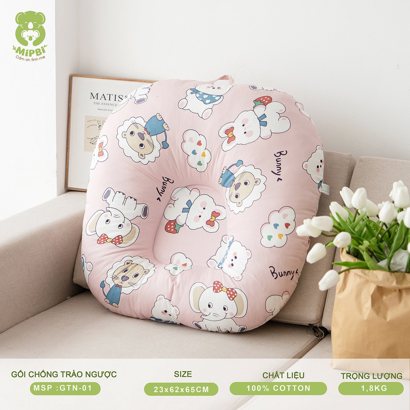 Gối Xô Nhăn Chống Trào Ngược - Version 2