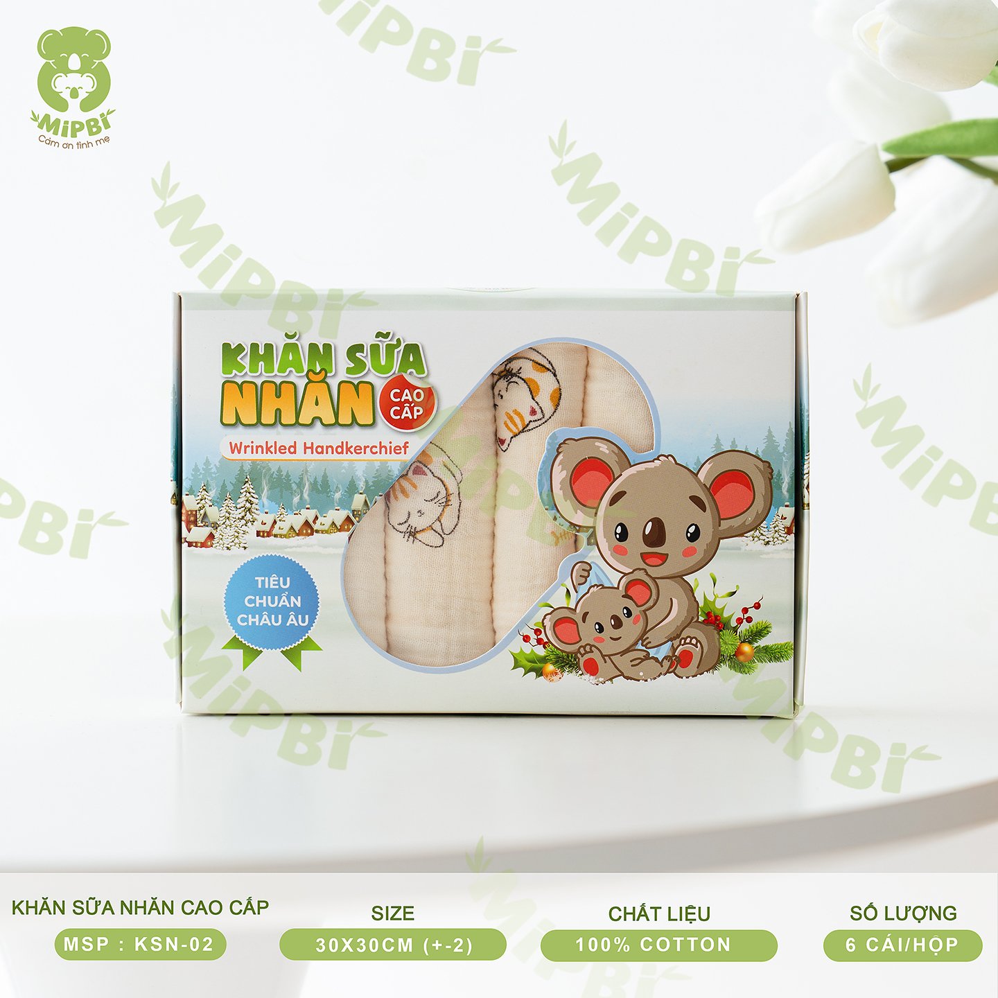 KHĂN SỮA NHĂN CAO CẤP