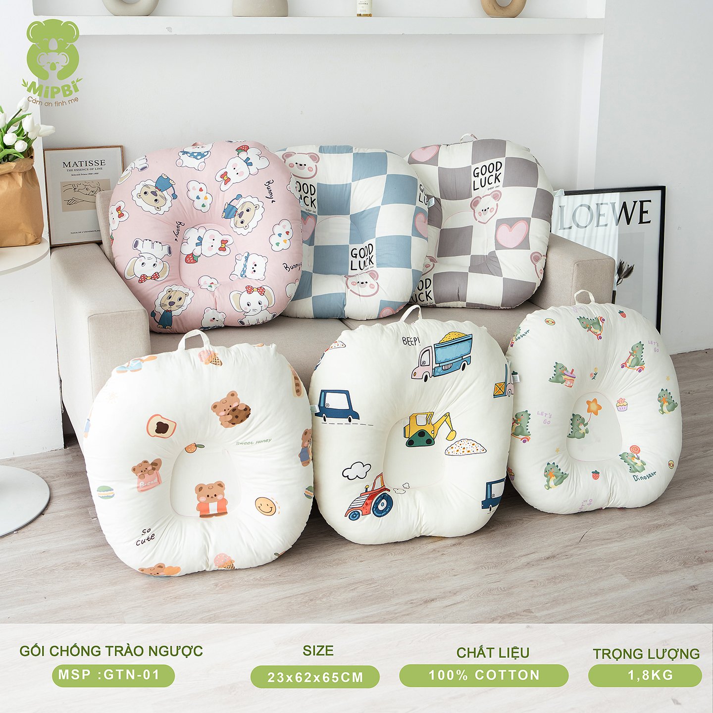 Gối Xô Nhăn Chống Trào Ngược - Version 2