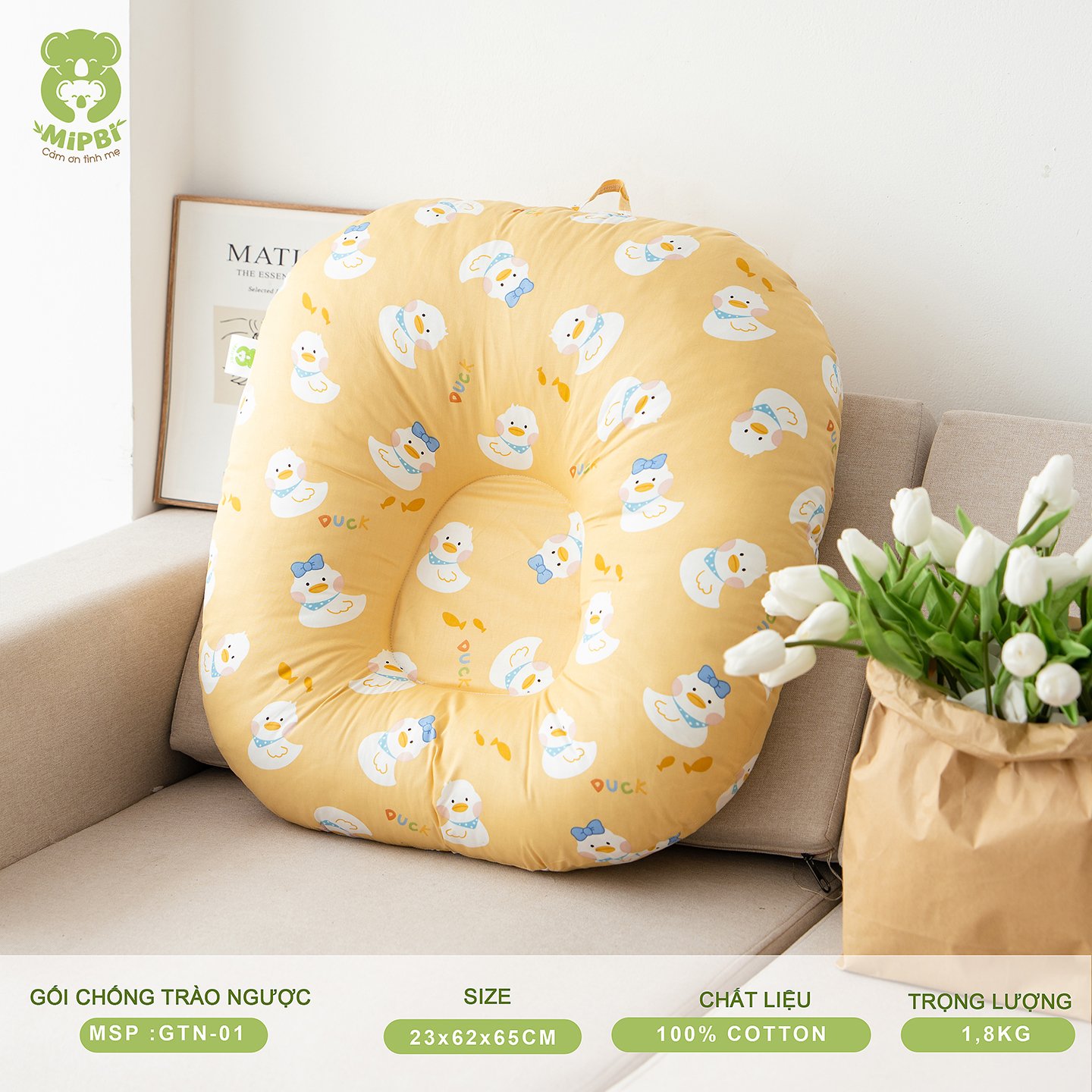 Gối Xô Nhăn Chống Trào Ngược - Version 2