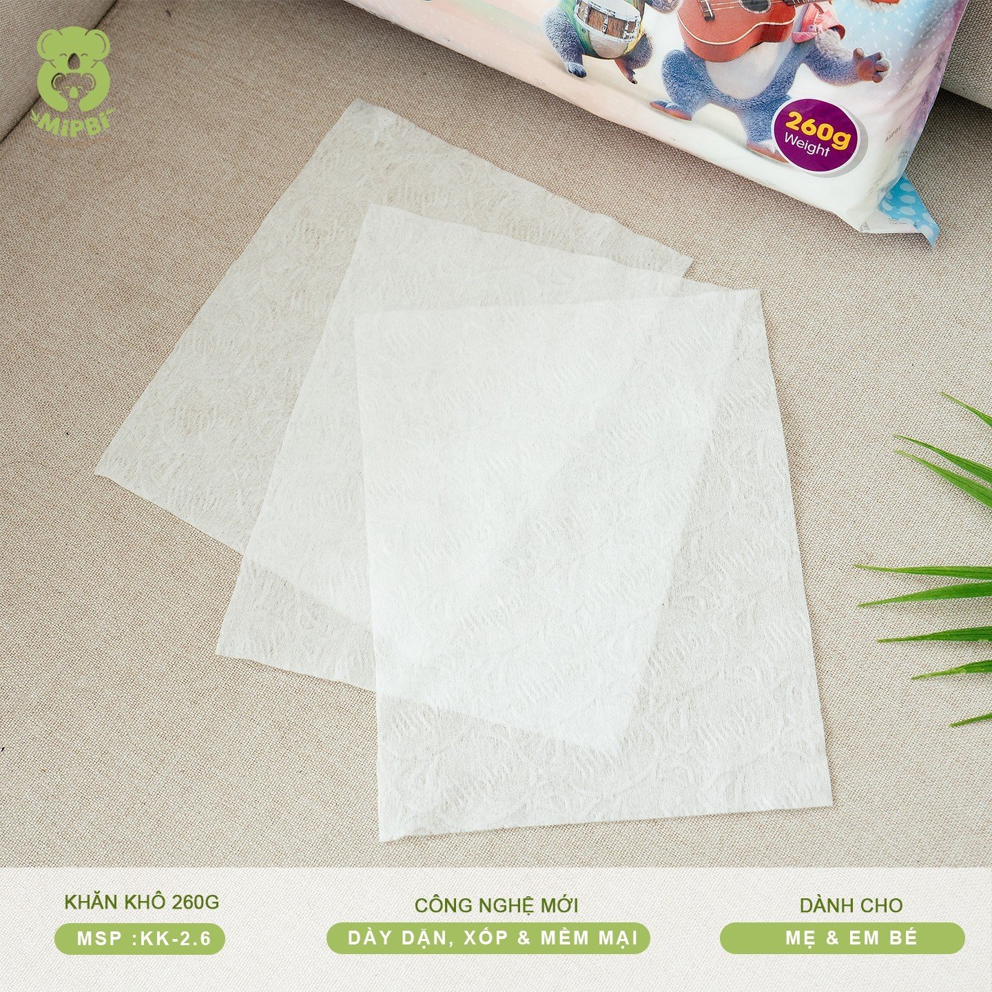 KHĂN KHÔ MIPBI 260G