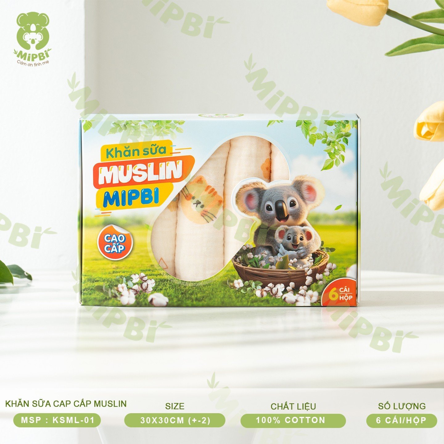 Khăn Sữa Cao Cấp MUSLIN