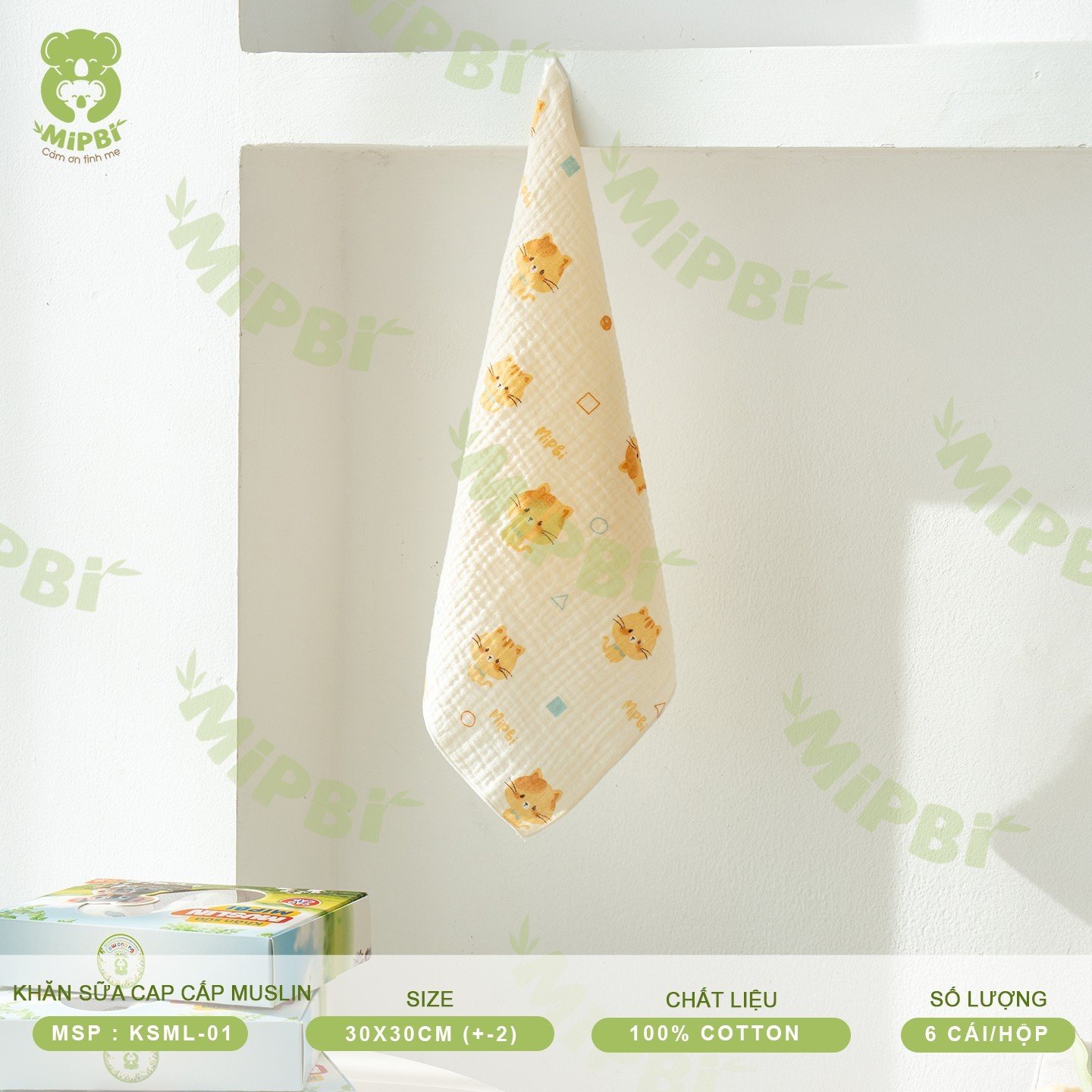 Khăn Sữa Cao Cấp MUSLIN