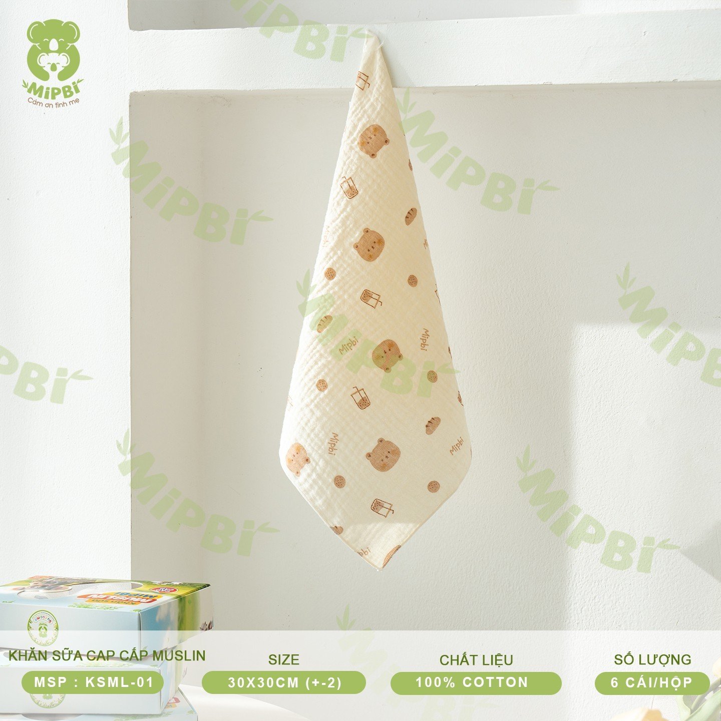 Khăn Sữa Cao Cấp MUSLIN