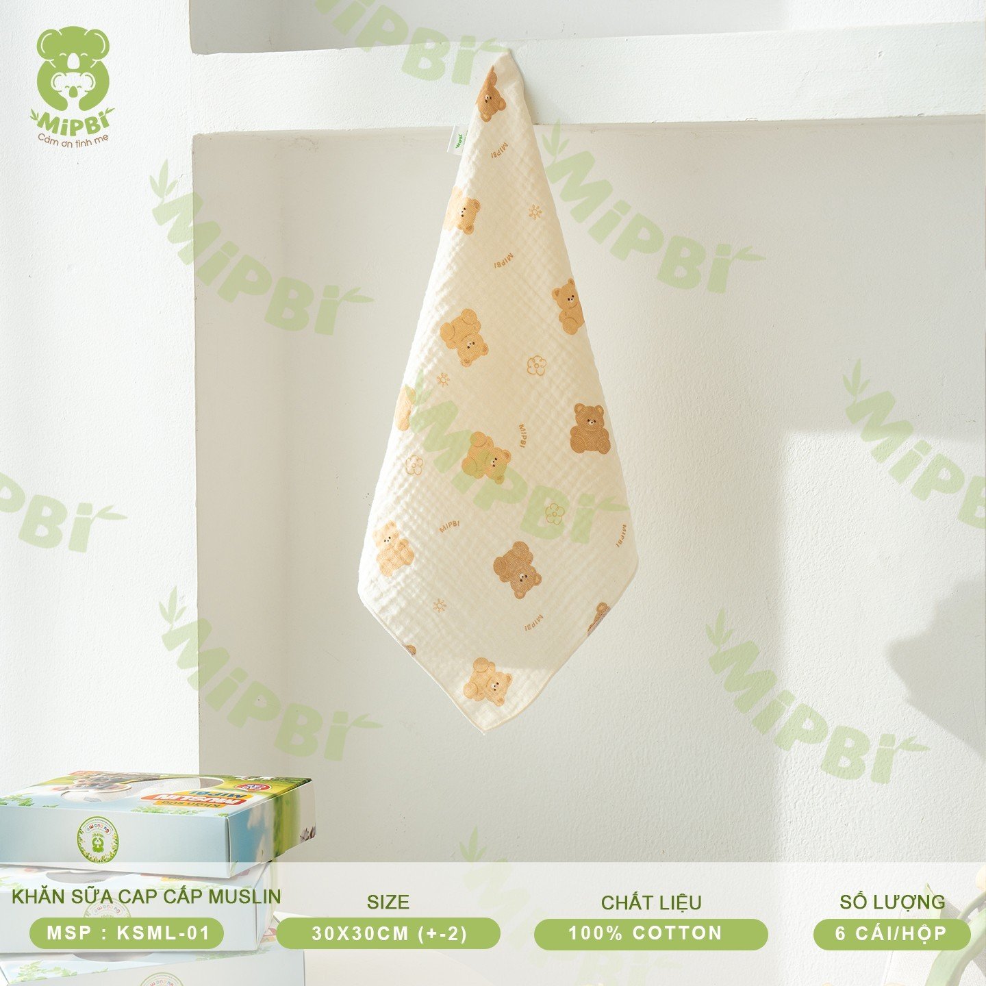 Khăn Sữa Cao Cấp MUSLIN